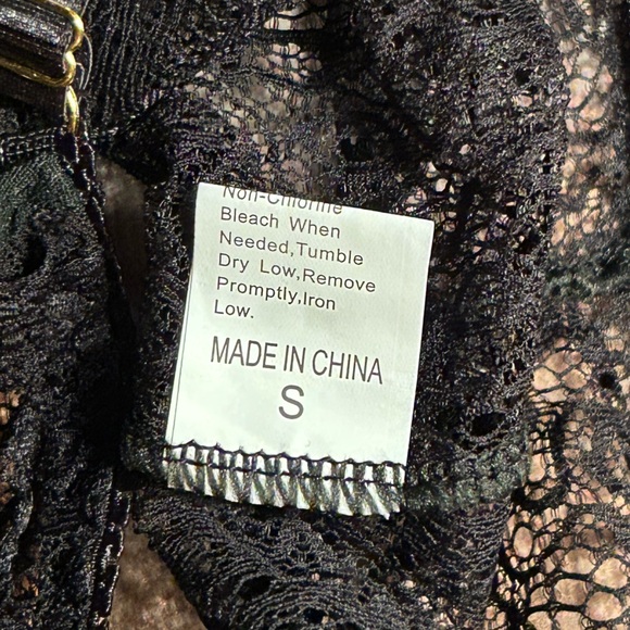 Black lace lingerie set, S - Picture 9 of 11